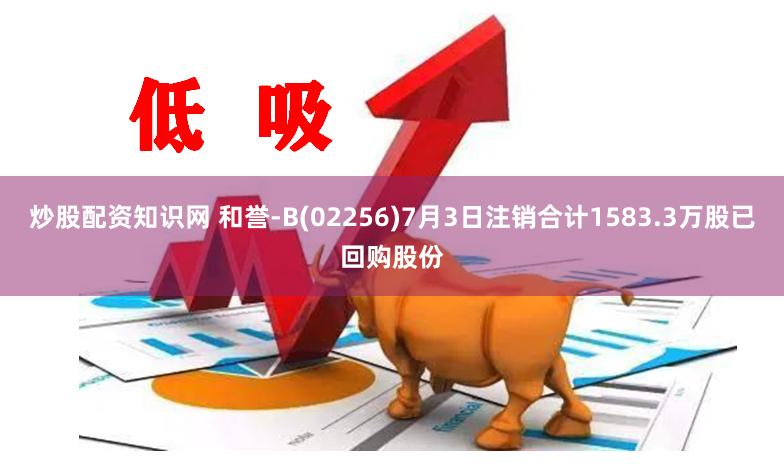 炒股配资知识网 和誉-B(02256)7月3日注销合计1583.3万股已回购股份